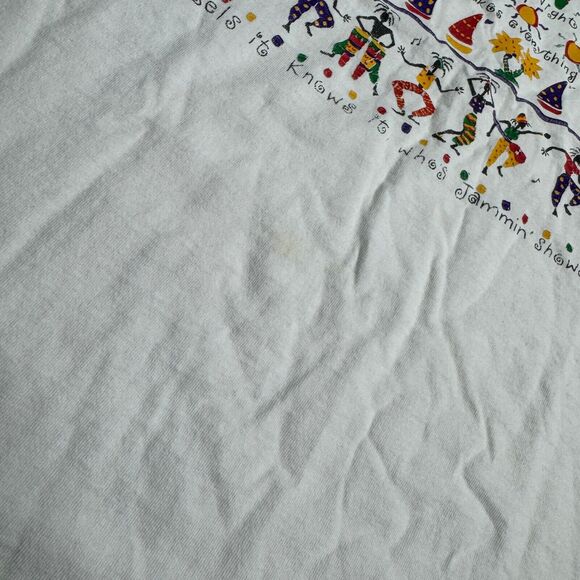 Vintage 90s Singe Stitch Oneita Shirt USA Rasta Reggae Key West Florida XL - Picture 7 of 7